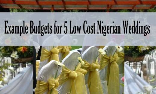 img sample budget costs for small Nigerian weddings