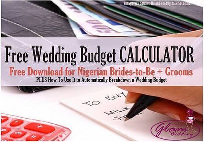 Free Wedding Budget Breakdown Calculator (Nigeria) - NaijaGlamWedding