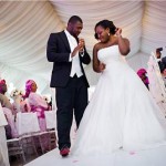 bride groom dancing in wedding reception