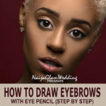 how to draw eyebrows with eye pencil