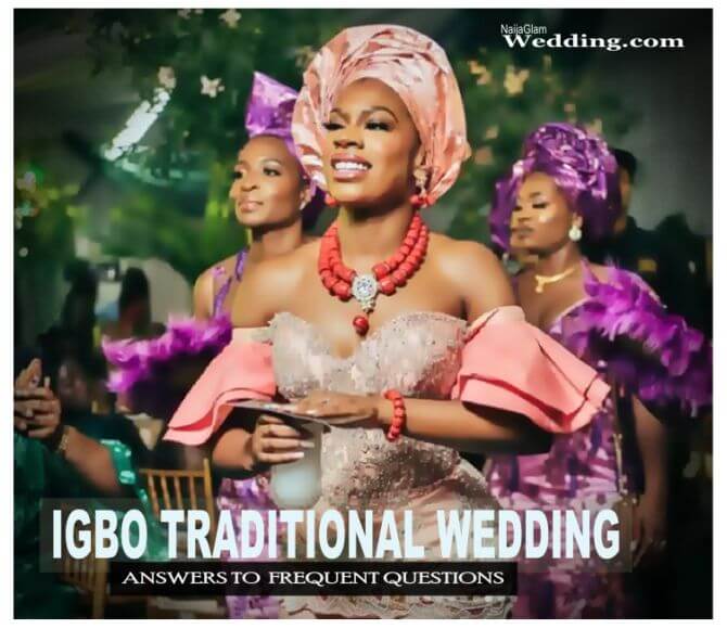 igbo bride on igba nkwu wine carrying day