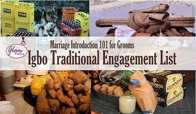 igbo traditional engagement list bride price