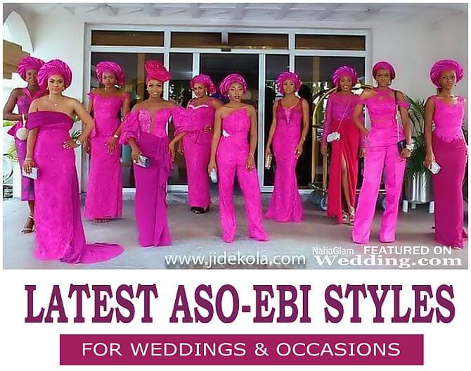 latest aso-ebi styles - brides and friends