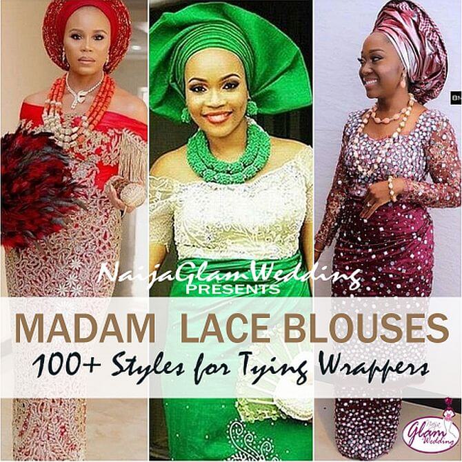latest madam lace blouse and wrapper styles Cover Image