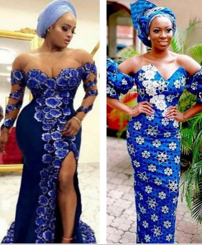 Two pretty women in maxi lace styles in nigeria 