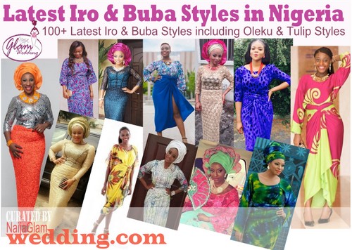 picture of women wearing different styles of iro and buba