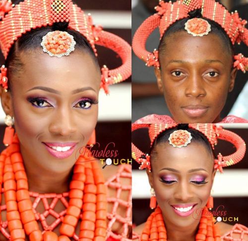 picture of edo bride's makeover before and after