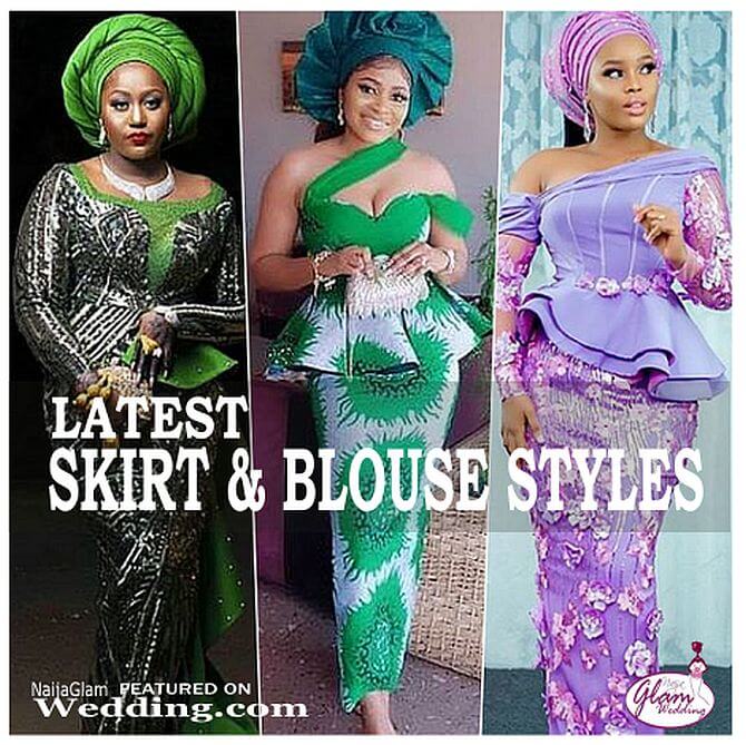 bella naija skirt and blouse styles