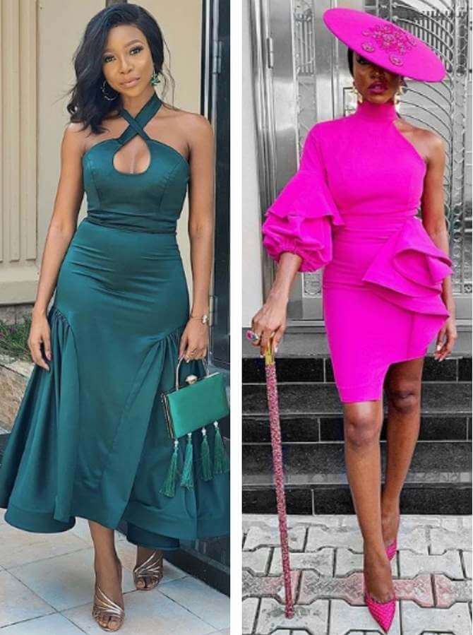 Ini glows in trumpet Midi Dress and a Frill Dress