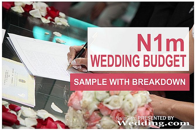 N1m Nigerian Wedding Budget Breakdown sample