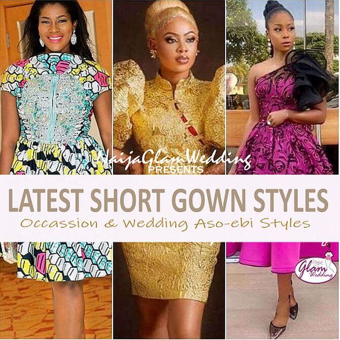 latest short gown styles pictures nigeria