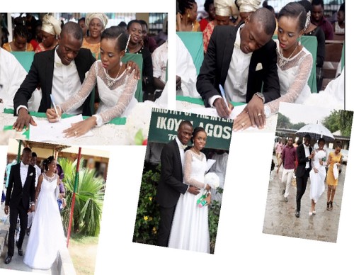 pictures court registry wedding nigerian couple