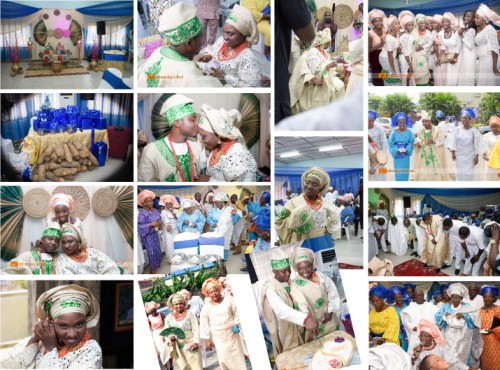 pictures showing yoruba traditional wedding process