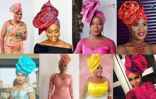 Picture -women in Iconic Rose Ascot Gele invented by Abeke (avant Garde Gele) Makeovers