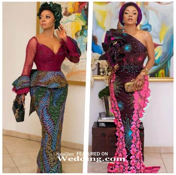 toke makinwa ankara asoebi gowns