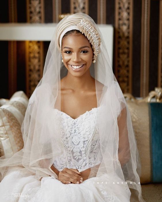 bridal turban veil muslim brides hausa