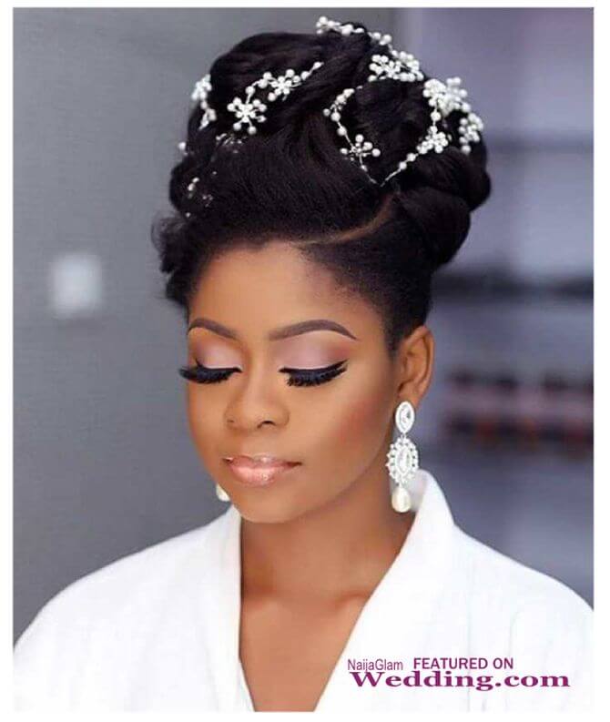 5 Beautiful Natural Hair Wedding Hairstyles for Nigerian Brides -  NaijaGlamWedding
