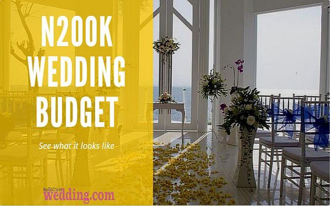examples N200k Wedding budget