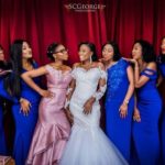A different dress can make chief bridesmaid look different