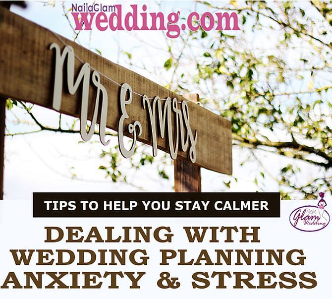 how to deal with wedding planning stress and anxiety