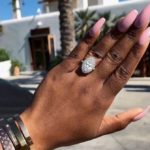 JackieAina's ring shot is an example of How to Take a Perfect Engagement Ring Selfie