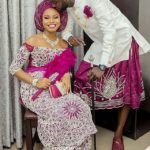 igbo male in george wrapper n bride traditional marriage attire