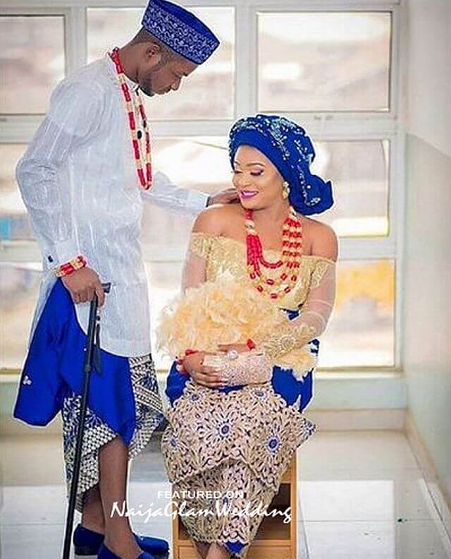 Igbo couple traditional on sale attire