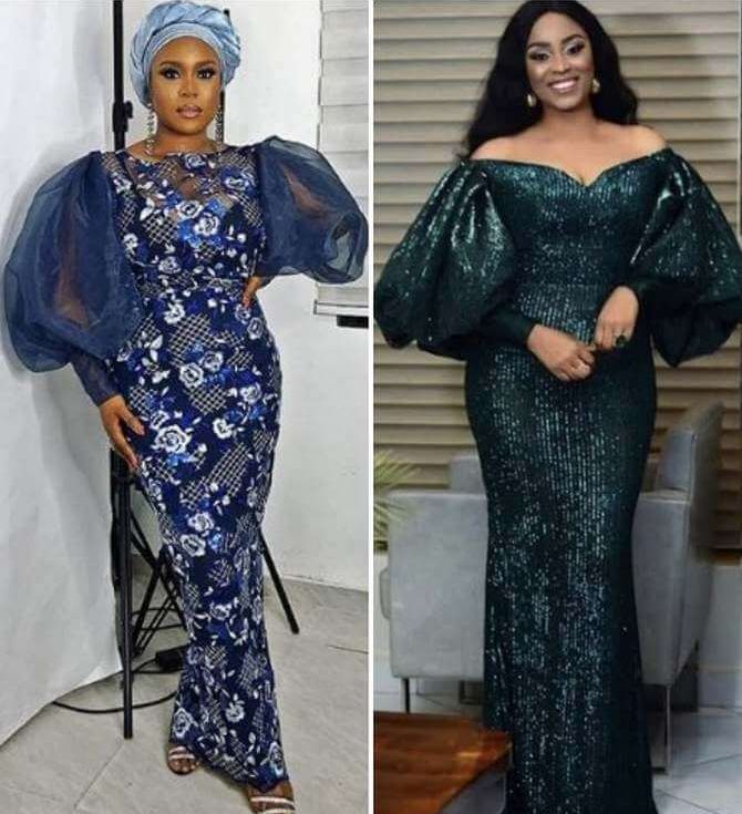 Image result for The Puff sleeves Aso Ebi Styles 2020