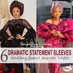 dramatic statement sleeves aso-ebi dresses nigeria