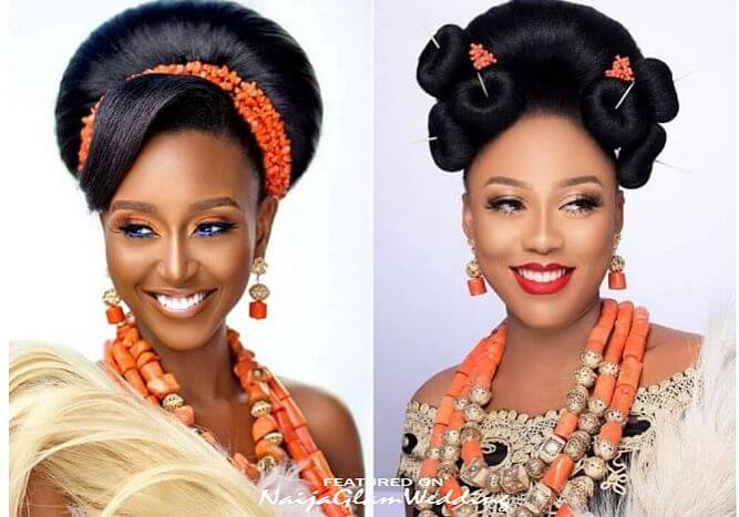 Latest Igbo Trad Wedding Hairstyles w/ Coral Bead Accessories - Page 2 of 2  - NaijaGlamWedding