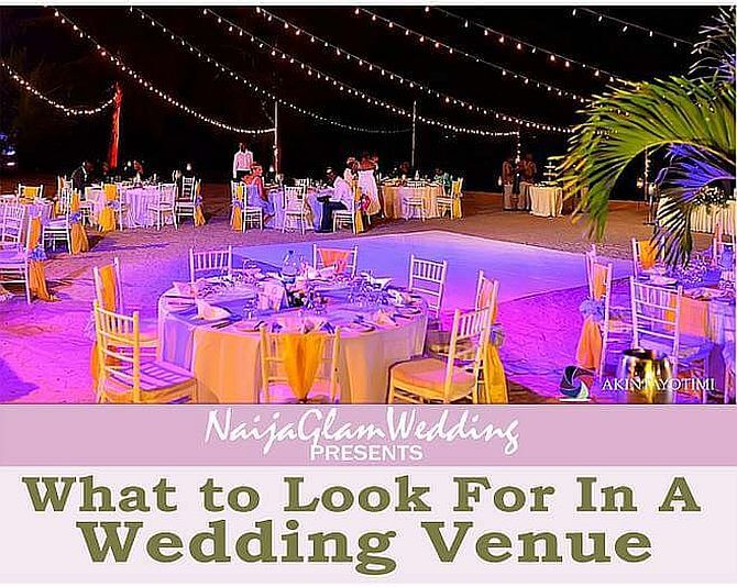 what to look for wedding venue