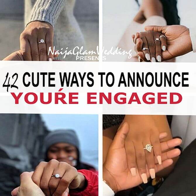 42 Stylish Engagement Ring Selfie Photo Styles to Announce Your Engagement  on Social Media - NaijaGlamWedding