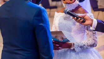 social distancing wedding couple nigeria